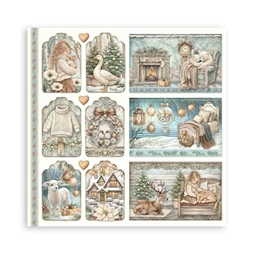 Scrapbook papír album 30,5x30,5cm 10lapos White Christmas