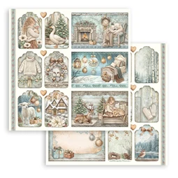 Scrapbook papír album 30,5x30,5cm 10lapos White Christmas
