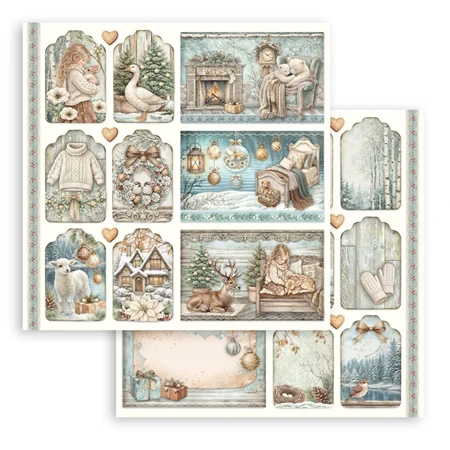 Scrapbook papír album 30,5x30,5cm 10lapos White Christmas