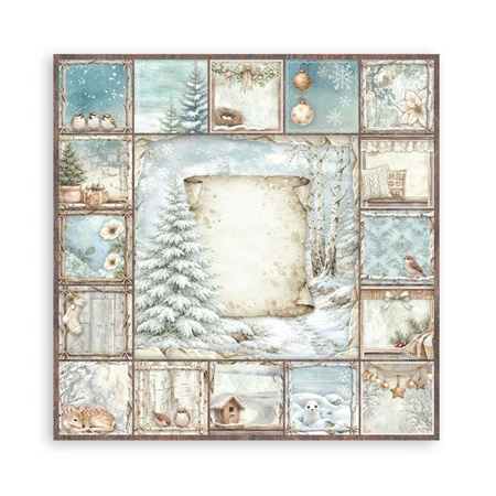 Scrapbook papír album 30,5x30,5cm 10lapos White Christmas