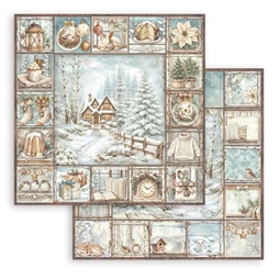 Scrapbook papír album 30,5x30,5cm 10lapos White Christmas