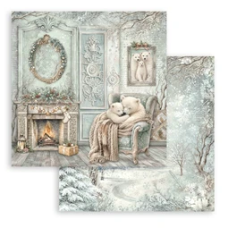 Scrapbook papír album 30,5x30,5cm 10lapos White Christmas