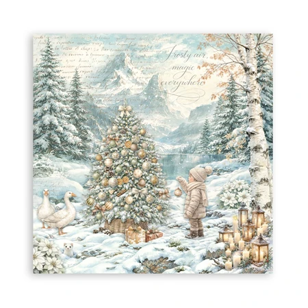 Scrapbook papír album 30,5x30,5cm 10lapos White Christmas