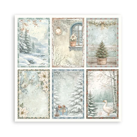 Scrapbook papír album 30,5x30,5cm 10lapos White Christmas