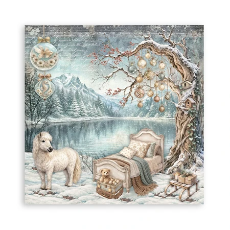 Scrapbook papír album 30,5x30,5cm 10lapos White Christmas
