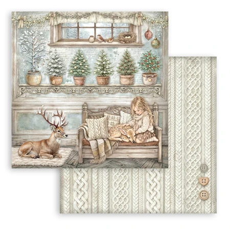 Scrapbook papír album 30,5x30,5cm 10lapos White Christmas