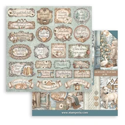 Scrapbook papír album 30,5x30,5cm 10lapos White Christmas