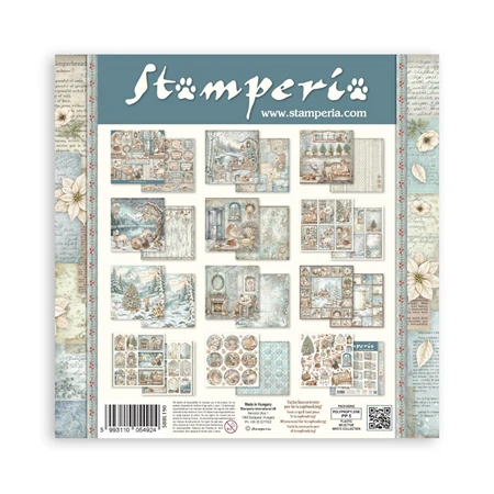 Scrapbook papír album 30,5x30,5cm 10lapos White Christmas