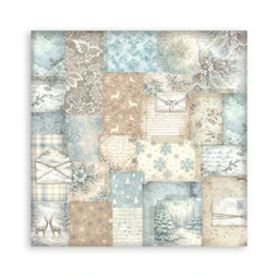 Scrapbook papír album 30,5x30,5cm 10lapos White Christmas backrounds