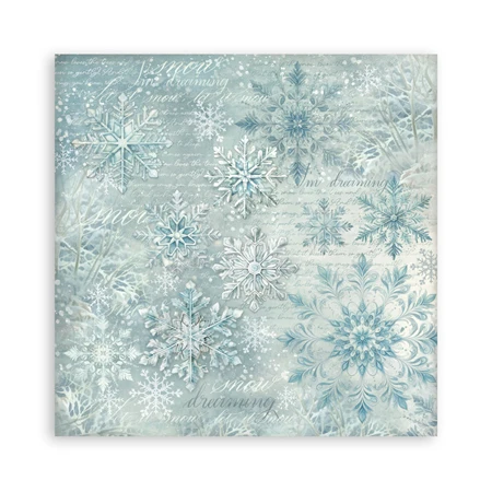Scrapbook papír album 30,5x30,5cm 10lapos White Christmas backrounds