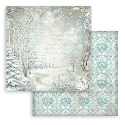 Scrapbook papír album 30,5x30,5cm 10lapos White Christmas backrounds