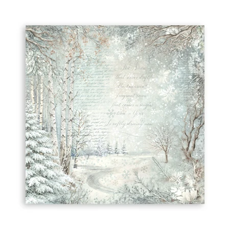 Scrapbook papír album 30,5x30,5cm 10lapos White Christmas backrounds