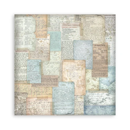 Scrapbook papír album 30,5x30,5cm 10lapos White Christmas backrounds