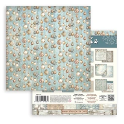 Scrapbook papír album 30,5x30,5cm 10lapos White Christmas backrounds