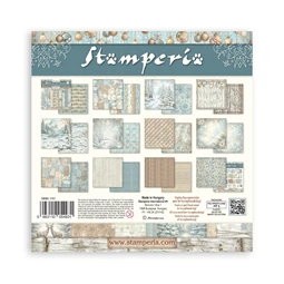Scrapbook papír album 30,5x30,5cm 10lapos White Christmas backrounds
