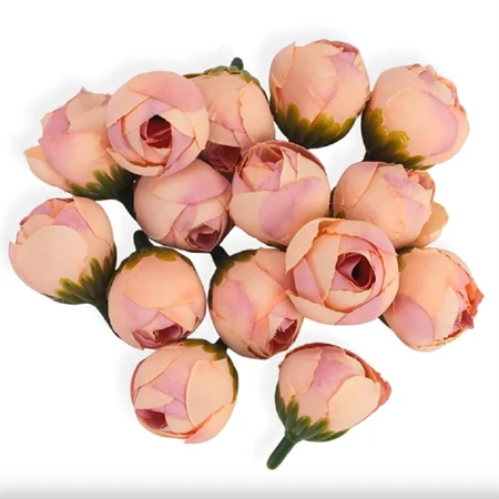 Selyemvirág Begónia virágfej mályva 2cm 15db/csomag