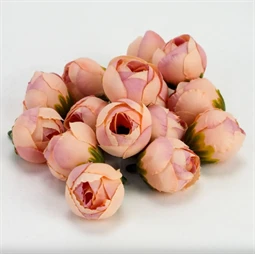 Selyemvirág Begónia virágfej mályva 2cm 15db/csomag