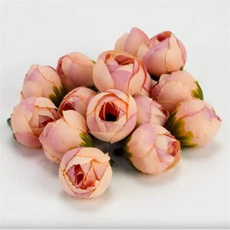 Selyemvirág Begónia virágfej mályva 2cm 15db/csomag