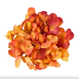 Selyemvirág Hortenzia virágfej 10cm terrakotta