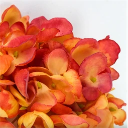 Selyemvirág Hortenzia virágfej 10cm terrakotta