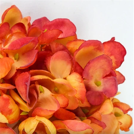 Selyemvirág Hortenzia virágfej 10cm terrakotta