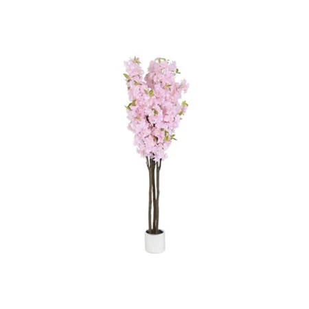 Selyemvirág cseresznyefa cserepes polietilén, poliészter 50x60x167 cm pink