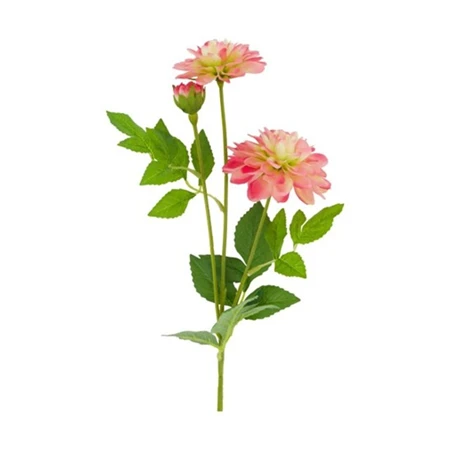 Selyemvirág dália műanyag 64x20x10cm rózsaszín