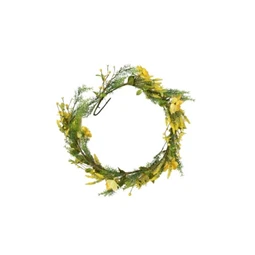 Selyemvirág girland nyári virágokkal 150cm zöld, sárga