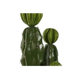 Selyemvirág kaktusz cserepes műanyag, polipropilén 22x22x69 cm zöld
