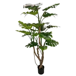 Selyemvirág monstera cserepes műanyag 190 cm zöld