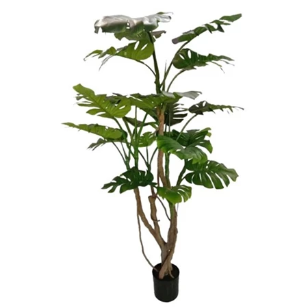 Selyemvirág monstera cserepes műanyag 190 cm zöld