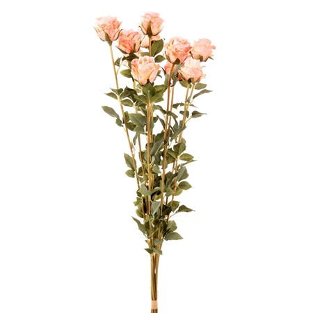 Selyemvirág rózsa szálas 78cm műanyag rózsaszín 1szál