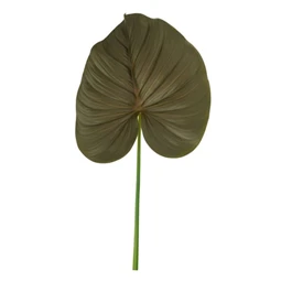 Selyemvirág trópusi levél 80cm barna