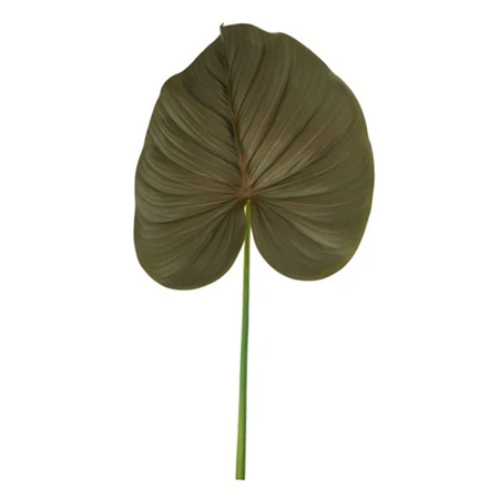 Selyemvirág trópusi levél 80cm barna