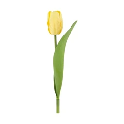 Selyemvirág tulipán gumi 37x4x3,5cm sárga