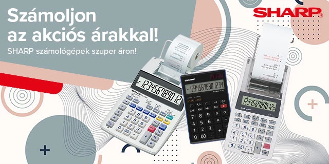 Sharp számológép -10%
