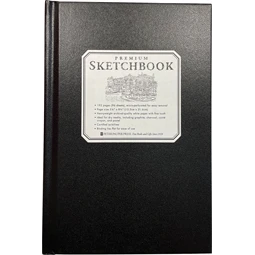 Skicckönyv rajzpapír A/5 Peter Pauper 96lap fekete borítós