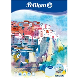 Skicctömb akvarell A/4 PELIKAN 20 ív, 150 g/m2