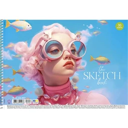 Skicctömb rajzpapír A/4 SHKOLYARYK The Sketch book 30lap spirál 100g