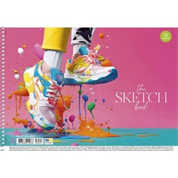 Skicctömb rajzpapír A/4 SHKOLYARYK The Sketch book 30lap spirál 100g