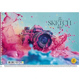 Skicctömb rajzpapír A/4 SHKOLYARYK The Sketch book 30lap spirál 100g