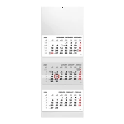 Speditőrnaptár 2026 TOPTIMER 3 tömbös 12lapos 31,5x85,2cm T070 kép nélkül