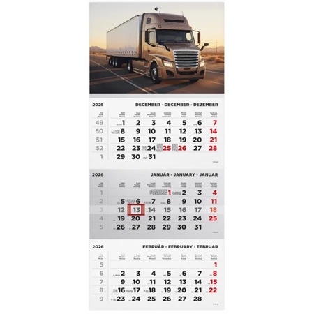 Speditőrnaptár 2026 TOPTIMER 12lapos T072 Kamion