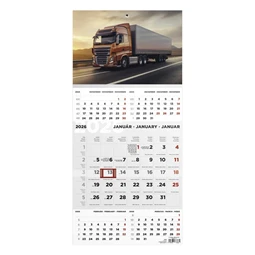 Speditőrnaptár 2027 TOPTIMER 5havi T076 Kamion