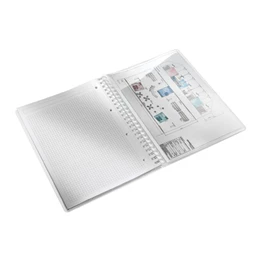 Spirálfüzet A/4 kockás LEITZ Wow 80 lap, kék