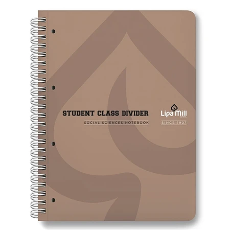 Spirálfüzet A/4 LIPAMILL A/4 200 lapos vonalas+kockás+sima