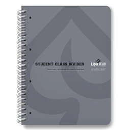 Spirálfüzet A/4 LIPAMILL A/4 200 lapos vonalas+kockás+sima