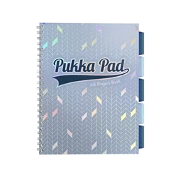Spirálfüzet A4 PUKKA PAD Glee project book 100 lap, vonalas, világoskék