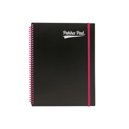 Spirálfüzet A4+ PUKKA PAD Neon notepad 100 lap, vonalas
