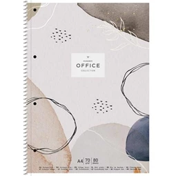Spirálfüzet A4+ SHKOLYARYK Office collection, 80 lap, vonalas, vegyes